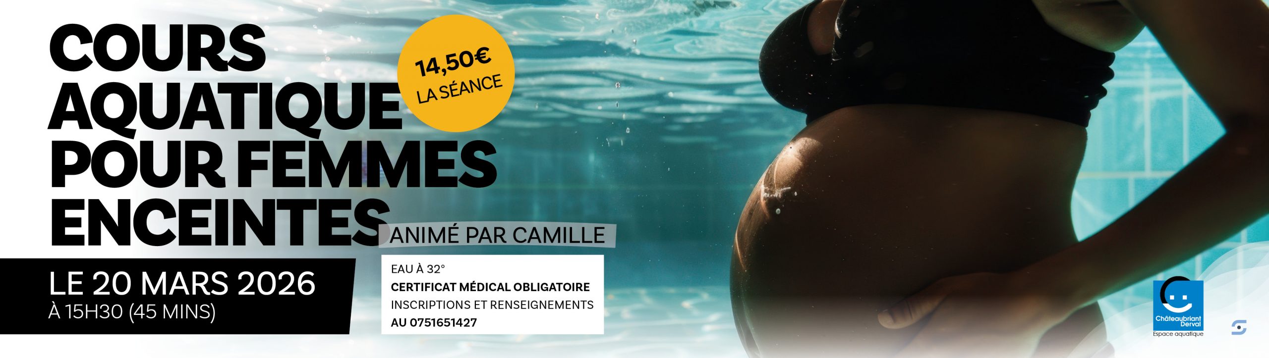 COURS AQUATIQUE POUR FEMMES ENCEINTES