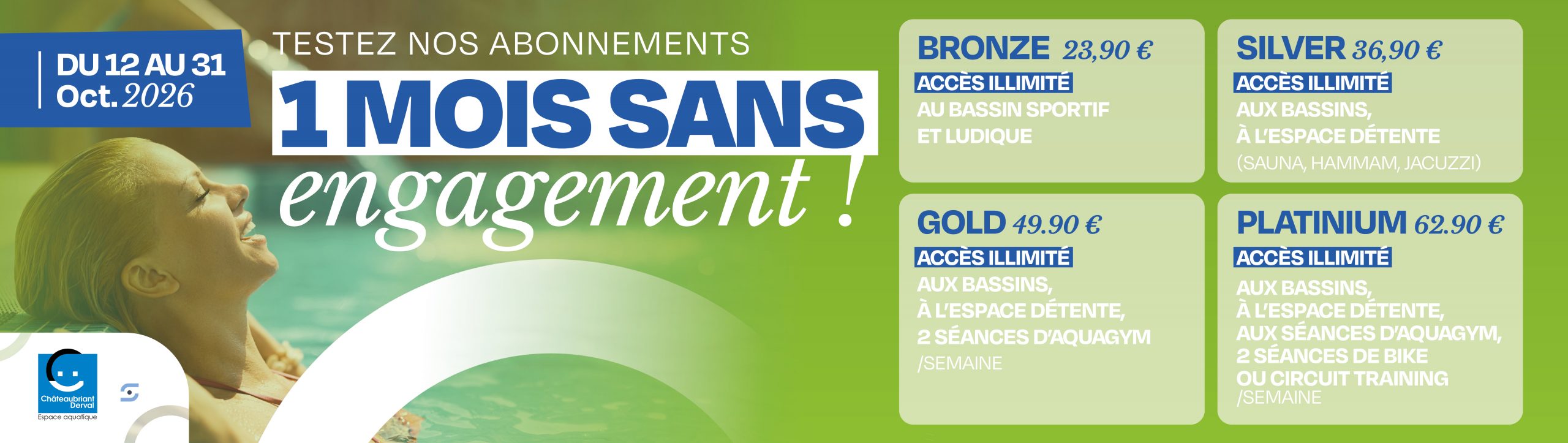TESTEZ NOS ABONNEMENTS 1 MOIS SANS ENGAGEMENT !