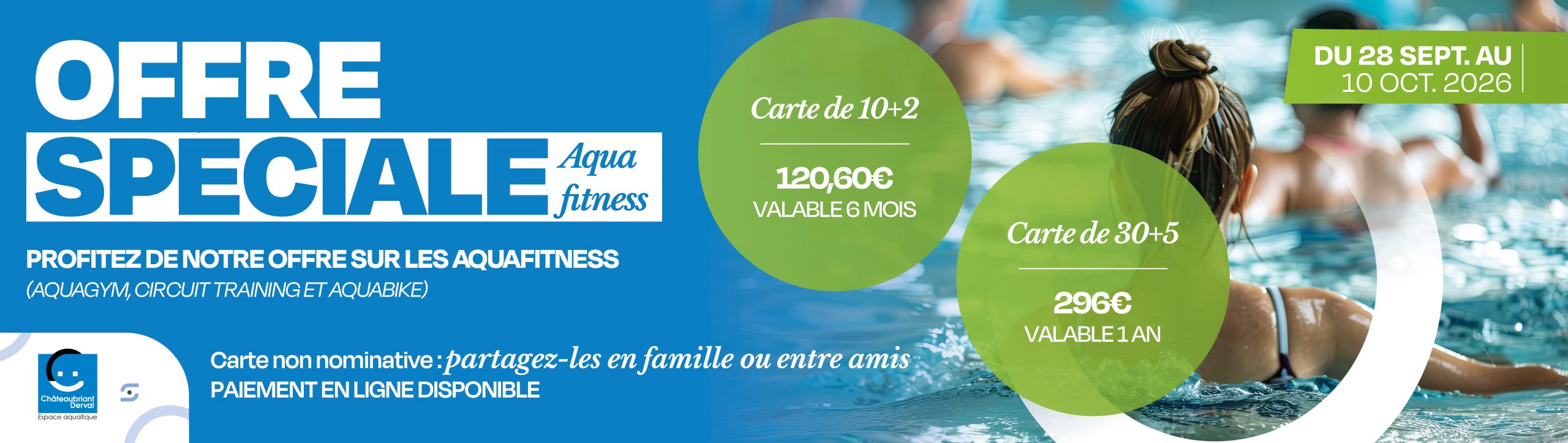OFFRE SPECIALE AQUA FITNESS